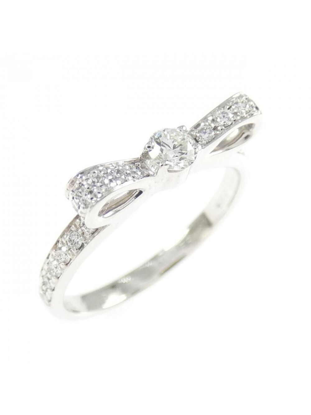 Chanel Ribbon Ring White Gold